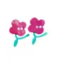 Ilustrações Fofas de Flores Pequenas Tridimensionais, Flores Pequenas Infantis, Acessórios de Aplicação em Acrílico, Materiais para Brincos Artesanais DIY Atacado