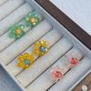 Pendientes de perlas circulares de corte retro vintage de alta gama, celebridad de Internet francesa, nuevo temperamento de moda 2023
