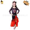 Vestido de Novia del Día de Muertos para Niña Falda de Calavera de Terror Disfraz de Promoción Infantil Disfraz de Cosplay