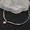 Novo Colar de Contas Azul Gota d'Água Estilo Chinês para Mulheres, Corrente Suave para Clavícula Estilo Antigo Hanfu, Corrente de Clavícula Versátil de Alta Qualidade para Mulheres