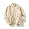 Novos Suéteres de Cor Pura Outono e Inverno para Adolescentes Homens, Soltos, Casuais, Modernos, Versáteis, Estilo Preguiçoso, Tendência, Quentinhos