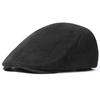 Gorra de Ante para Mujer Otoño e Invierno Nuevo Estilo Coreano Cabeza Grande Showface Boina Pequeña Estilo Británico Vintage Sombrero de Pintor