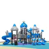 Tobogán Combinado Grande de Plástico para Exteriores Tobogán de Jardín de Infancia Combinación de Columpios Parque Comunidad Parque Infantil Exterior