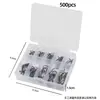 Accesorios de Pesca Transfronterizos para Exteriores de Alta Resistencia Tubo para Iseni 3-12 # 500 Piezas Anzuelos de Pesca con Ojo a Granel en Caja
