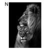 Comercio Exterior León Elefante Panda Sala de Estar Pintura Decorativa Amazon Blanco y Negro Animal Pintura Transfronteriza Núcleo Dormitorio Pintura para Colgar