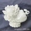 Adorno de Col de Resina Luminosa Imitación Jade Blanco Hetian, Soporta Transmisión en Vivo Dropshipping