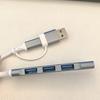 Extensor USB 2 en 1, estación de expansión multipuerto tipo C para computadora Xiaomi Apple Macbook notebook