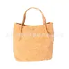 Estilo Coreano Lançamento Marrom Cortiça Bolsa de Mão Casual Versátil Bolsa de Ombro de Cortiça Feminina Portátil Bolsa Transversal de Cortiça