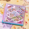 Livro de Coleção de Adesivos de Cenário Baseados em Código Livro 1, 10 Temas de Cenas em Miniatura Artesanato Infantil DIY Descompressão Educacional Pequenos Adesivos