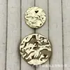 Botones metálicos de espiga para trajes, abrigos de punto de lana, botones decorativos simples y versátiles para coser a mano