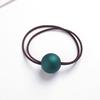 Anillo para el cabello estilo coreano Dongdaemun con forma de bola mate esmerilada, accesorios para el cabello pequeños y frescos, coleta simple Mori, cuerda para el cabello de moda para mujer