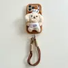 Funda de Teléfono Móvil de Peluche de Cachorro de Dibujos Animados Linda Manzana 17Promax iPhone16 Bolso 15 Anticaída 14 Creativa 13