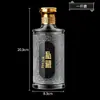 Atacado 500ml material cristal branco garrafa de vidro para licor selada garrafa de vinho vazia garrafa para fazer cerveja em casa embalagem de caixa de presente para garrafa