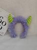 Faixa de cabeça de boneca feia engraçada, presilha de coração de menina fofa, presilha de cabelo, grampo de cabelo, pelúcia, acessórios de cabelo de outono e inverno, presilha de cabelo, coque de cabelo