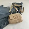 2026 Bolso Cruzado para Mujer Estilo Universitario Pana Cremallera Bolso Mensajero de Hombro Vintage Bolso de Mano Casual para Chicas