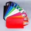 Bolsa no tejida al por mayor engrosada protección ambiental bolso de mano promocional impresión de logotipo en stock vertical embalaje no tejido horizontal
