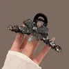 Presilha de Cabelo Laço Totalmente Cravejada de Diamantes de Luxo Leve, Nova Presilha Grande de Alto Padrão para Mulheres, Acessório de Cabelo Elegante para a Parte de Trás da Cabeça