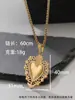 Collar Transfronterizo de Acero Inoxidable Europeo y Americano, Estilo Punk Retro, Chapado en Oro Real de 18K, Joyería Única y Audaz para Hombres al por Mayor