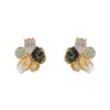 Serie de Colores de Verano: Exquisitos, Dulces, Versátiles Pendientes de Cristal Hechos a Mano con un Estilo Fresco y de Lujo Ligero