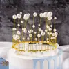 Sombrero de Pastel de Cumpleaños Pequeña Corona de Reina Adorno de Cabeza Perla Adorno de Decoración de Princesa de Cristal