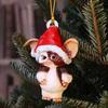 Elfo de Natal Decorações de Natal Árvore de Natal Pingente de feriado Acrílico Plano Criativo Enfeites de Natal Pingente