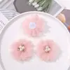 Estilo Princesa Fada Super Flor de Renda com Pérolas e Strass DIY Tecido à Mão Versátil Grampo de Cabelo Acessórios de Cabelo Material Atacado