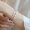 Pulsera de Playa Cuerda de Mano para Niña Bambú de la Suerte Cuerda Roja 2023 Nuevo Diseño de Nicho Tobillera Regalo para Mujer Tejida