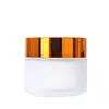 Pote de creme de vidro fosco para exportação 30g, frasco para creme facial e creme para os olhos, pote vazio portátil para refil de produto de skincare, disponível em vários tamanhos