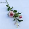 Rosa búlgara com botões Rosa Casamento Auditório Layout Simulação Flores Soft-fitting Paisagem Comércio Exterior Flores Falsas
