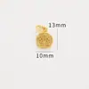 Colgante de oro de alta retención de color, accesorios de carácter de la suerte, colgante de pulsera, oro antiguo, accesorios de joyería DIY, colgante de pulsera de joyería