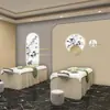 Mural de tienda de ropa de boda de moda de lujo ligero papel tapiz de tienda de cosméticos tela de pared de fondo de salón de belleza de celebridad de Internet 3D