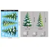 Pegatinas navideñas de Amazon, pegatinas de vidrio de cedro, decoraciones de escena para ventanas de centros comerciales, copos de nieve, pegatinas electrostáticas