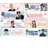 Tarjetas transparentes de acrílico transparentes hechas a medida, mercancía de apoyo de celebridades, tarjetas lenticulares 3D de conciertos, impresión personalizada