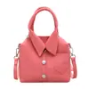 Bolsa de Mão com Design Personalizado de Nicho Coreano Nova Moda Casual Feminina Bolsa Camisa 2025 Bolsa Transversal Simples Tendência
