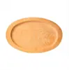 Bandeja Teppanyaki de Madera de Pino Personalizada, Base de Madera Aislante de Calor, Bandeja de Madera para Pizza, Plato para Bistec, Plato Occidental para Uso en Casa, Rectangular