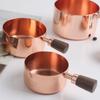 Cabo de madeira de nogueira rosa dourado Copo medidor conjunto de quatro peças colher para grãos de café xícara para molho colher de escala para tempero de molho ocidental