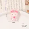 Lindos Accesorios de Resina de Dibujos Animados con Transparencia Similar al Hielo: Oso Pequeño, Oveja Pequeña, Cereza Pegatinas Universales DIY, Parches 3D para Fundas de Teléfono e Imanes para Refrigerador