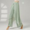 Roupas de Prática de Dança Clássica, Calças Femininas, Calças Elegantes de Perna Larga, Roupas de Dança para Adultos, Calças de Prática com Recorte em Tela para Dança Moderna