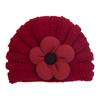 Gorro de Punto Floral Cálido para Bebé Estilo Nuevo de Invierno Europeo y Americano, Gorro de Lana Lindo Multicolor para Niños, Gorro para Niñas