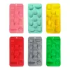 Forma de Gelo de Silicone de Grau Alimentício para Uso Doméstico Preta Caixa de Gelo com Tampa Molde de Bola de Gelo Whisky Liberação Fácil Forma de Gelo de Silicone