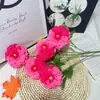 Arreglo Floral de Pasillo de Sala de Bodas de Carpa Simulada de 5 Cabezas Flores Decorativas Flores Artificiales Set de Ambiente Accesorios Patio