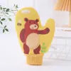 Luvas de Toalha de Banho Cartoon Universais com Design Dupla Face, Um Lado é uma Toalha de Banho e o Outro é uma Flor de Banho, Macias e Delicadas com a Pele, Toalha de Banho para Banho