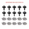 20 Piezas Adecuado para Mazda 2 3 5 6 Juego de Tornillos y Tuercas de Fijación para Guardabarros y Parachoques Delantero de Coche