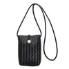 Bolsa de Celular Tecida da Moda para Mulheres, Nova Bolsa de Ombro Estilosa da Primavera de 2026, Bolsa Transversal Leve Casual