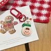 Lindo llavero navideño de dibujos animados con diseño de varias hermanas, colgante para mochila escolar, regalo de Navidad para estudiantes, accesorios colgantes para mochilas de niñas.