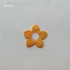 Flor de Cinco Pétalos Tejida Dulce Piezas de Flor de Lana Pegatinas de Tela Bordada Parche de Bordado por Computadora Material para Pasador de Cabello Infantil diy