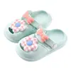 Sandálias Felizes Mary Baby Estilo Verão Florais Antiderrapantes Chinelos de Menina Eva para Exterior Praia Tamancos Infantis