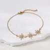 Artículo Popular Transfronterizo: Tres Pulseras Finas de Estrella de Ocho Puntas para Mujer, Estilo Minimalista Nicho Estrellado, Versátiles para el Uso Diario y para Ir al Trabajo