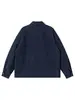 Chaqueta de pana de algodón estilo retro otoño Nanxia color azul Klein con cuello camisero, engrosada y cálida, corte holgado, moderna