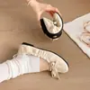 Zapatos bajos elásticos cómodos de estilo dulce con lazo para niñas, zapatos versátiles estilo ballet de punta redonda con suela blanda para mujer, temporada de otoño 2026